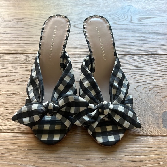 Loeffler Randall Shoes - Loeffler Randall black and white gingham heels